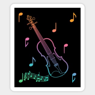 Musical Violin Sticker